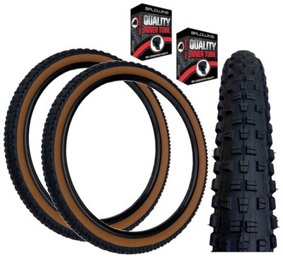 Baldys WOLFTRACK 26 x 2,35 BRAUNWAND Mountainbike Reifen s / Schlauch s