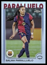 2024-25 Topps Chrome UEFA Women's Champions League #7 Salma Paralluelo Refractor