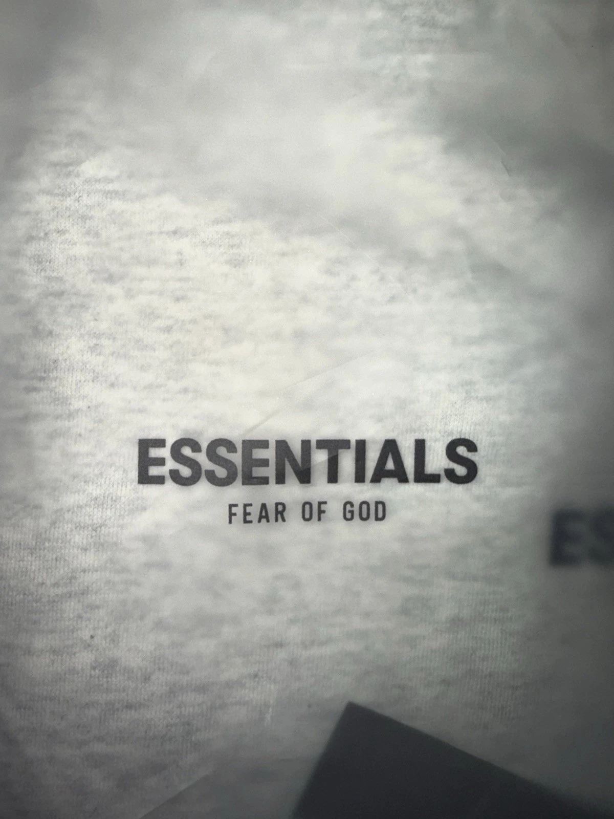 Felpa con cappuccio Fear Of God Essentials farina d'avena leggera uomo piccola vestibilità oversize nuova