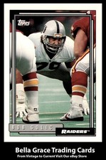 1992 Topps Bob Golic #478 Los Angeles Raiders NFL Football
