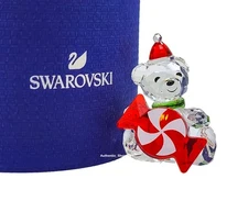 NEW 100% SWAROVSKI Crystal Kris Bear Christmas Limited Edition 2021 Deco 5597045