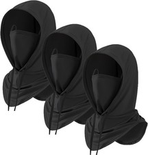 3 Pack Balaclava Sun UV Protection Hood Breathable Full Head Mask Face Cover