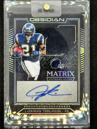 2019 Obsidian Ladainian Tomlinson Matrix Material Autos 02/25 Chargers HOF