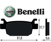 Bremsbelag Hinten Benelli BN 302 300 2015