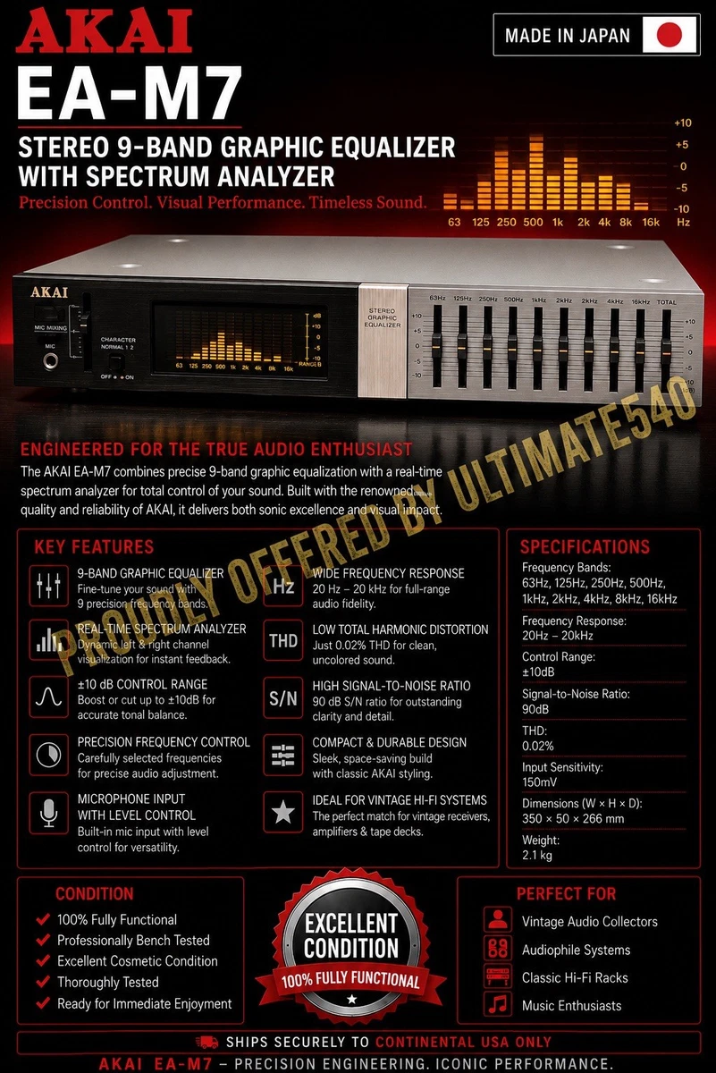 Akai Home Audio Equalizers for sale - eBay Akai Home Audio Equalizers for sale - eBay