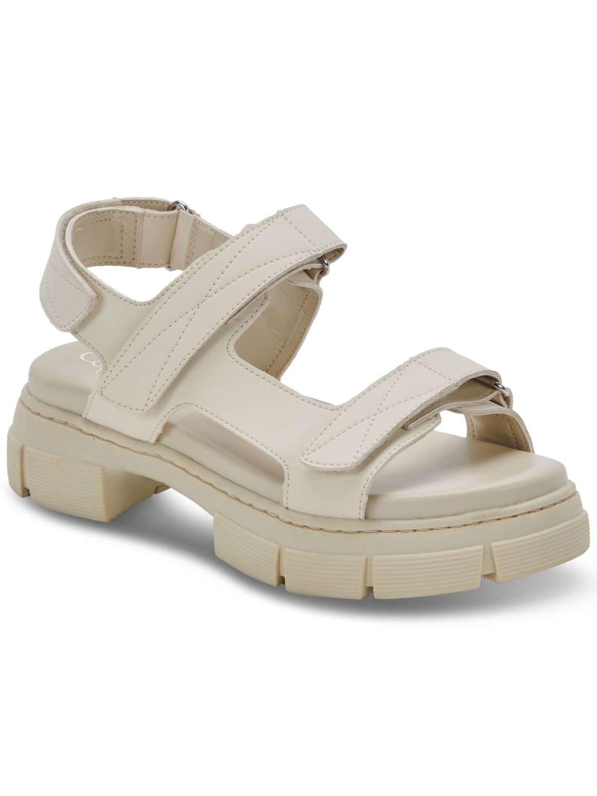 AQUA COLLEGE Womens Ivory Waterproof Hux Round Toe Platform Slingback Sandal 9 M 6590₽