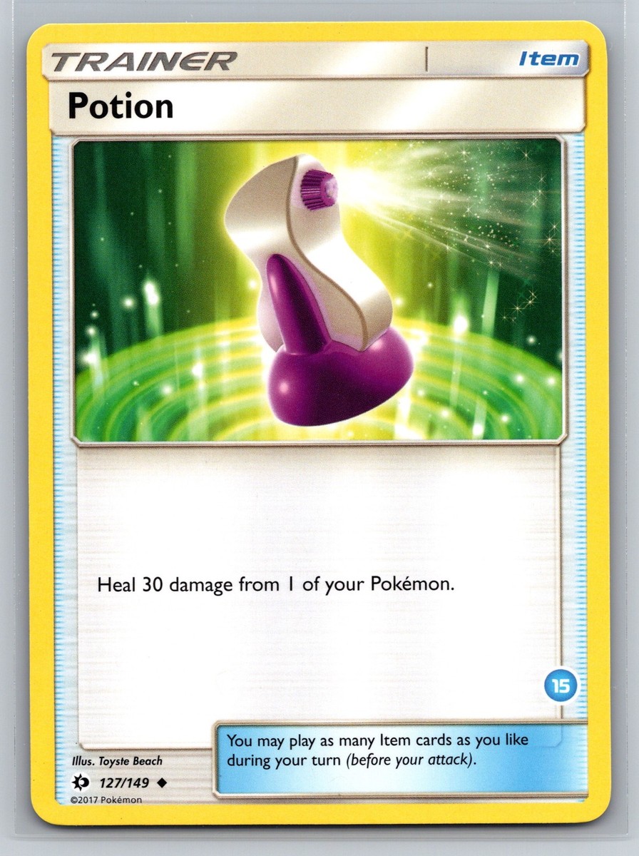Potion 127/149 Trainer Item Pokemon TCG Sun and Moon Base Set