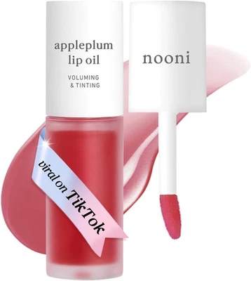 Vegan Korean Appleseed Lip Oil - Appleplum | Lip Stain Long Lasting Hydration, P - image 1 of 4