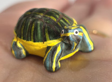 Vintage 1993 Land and Sea Miniature Turtle Figurine