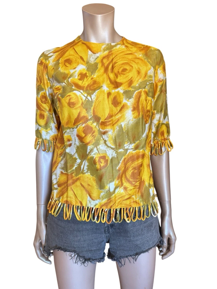 トップス 60s vintage cotton shirt Cotton 1960s Vintage Tops for Women for sale | eBay