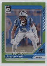 2024 Panini Donruss Optic Lime Green Prizm 8/50 Jaycee Horn #31 5i3