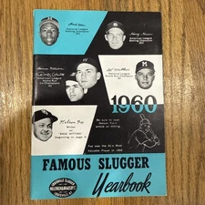 1960 Famous Slugger Yearbook  Louisville Slugger White Sox Nellie Fox