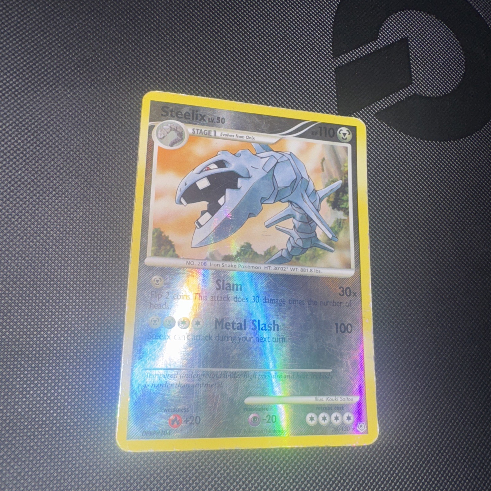 Pokemon TCG: Steelix 38/130 (2007) Diamond & Pearl • Reverse Holo Card