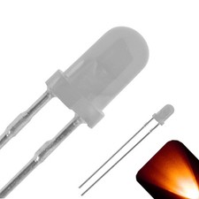5 X 3mm Diffused Frosted Milky Lens Led Orange Amber Ultra Bright Lights Round 5 X 3mm Diffused Frosted Milky Lens Led Orange Amber Ultra Bright Lights Round