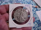 Lot (7) Walking Liberty Half Dollars - 90% Silver - 1940, 1941, 1942, 1943, 1945 — photo 5