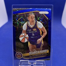 2025 Panini Prizm WNBA Dearica Hamby Blue Velocity 39 Los Angeles Sparks MINT