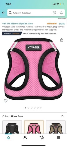Pink Dog Harness