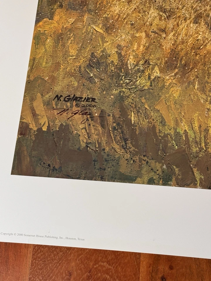 Nancy Glazier Stormy The Smell of Rain Coming Limited Edition Print 707/1200 Signed - Bild 4 von 4