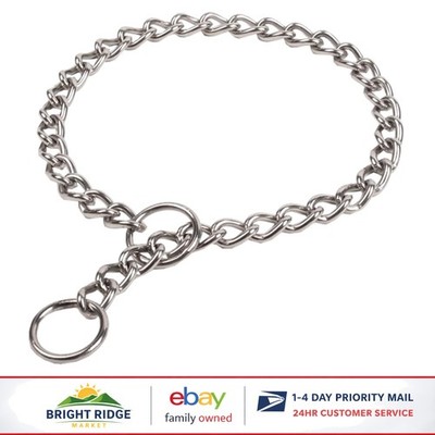 Adjustable 24-Inch Choke Collar for Large Dogs, Strong Stainless Steel Material