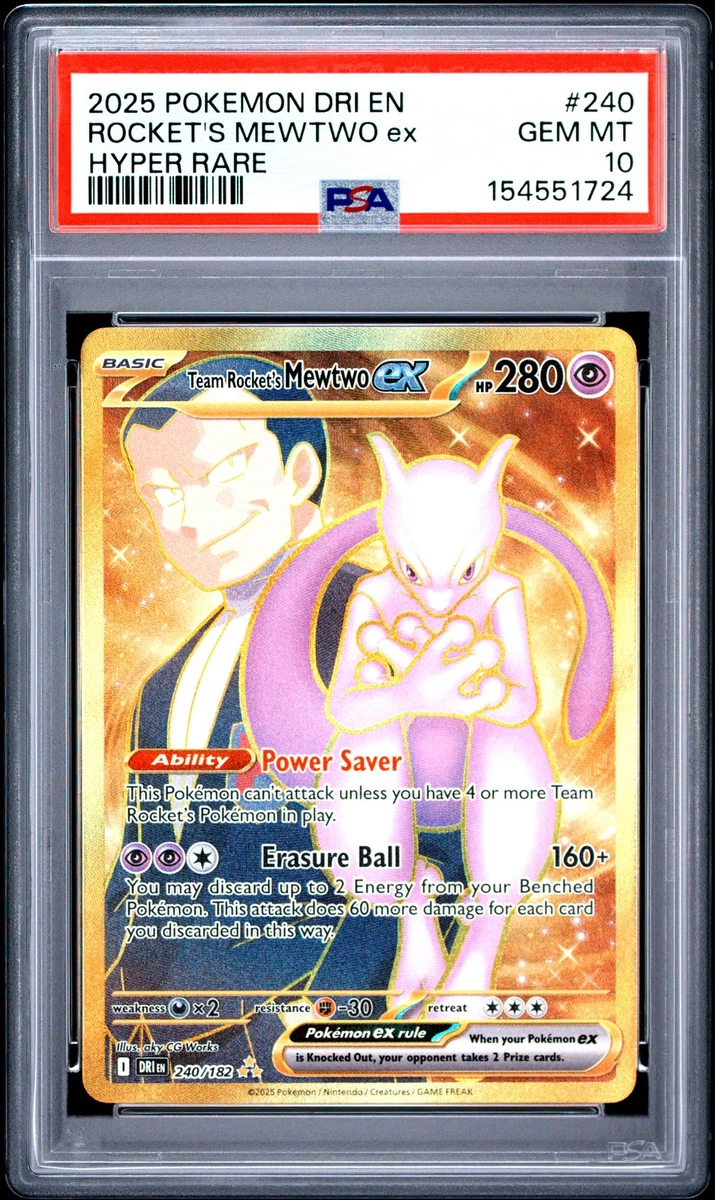 Mewtwo Pokémon TCG Professional Sports Authenticator (PSA