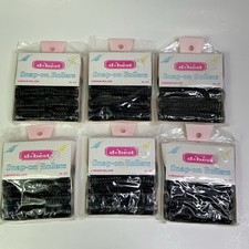 D Best Snap On Medium Rollers Set 6  8 Pks Black 532