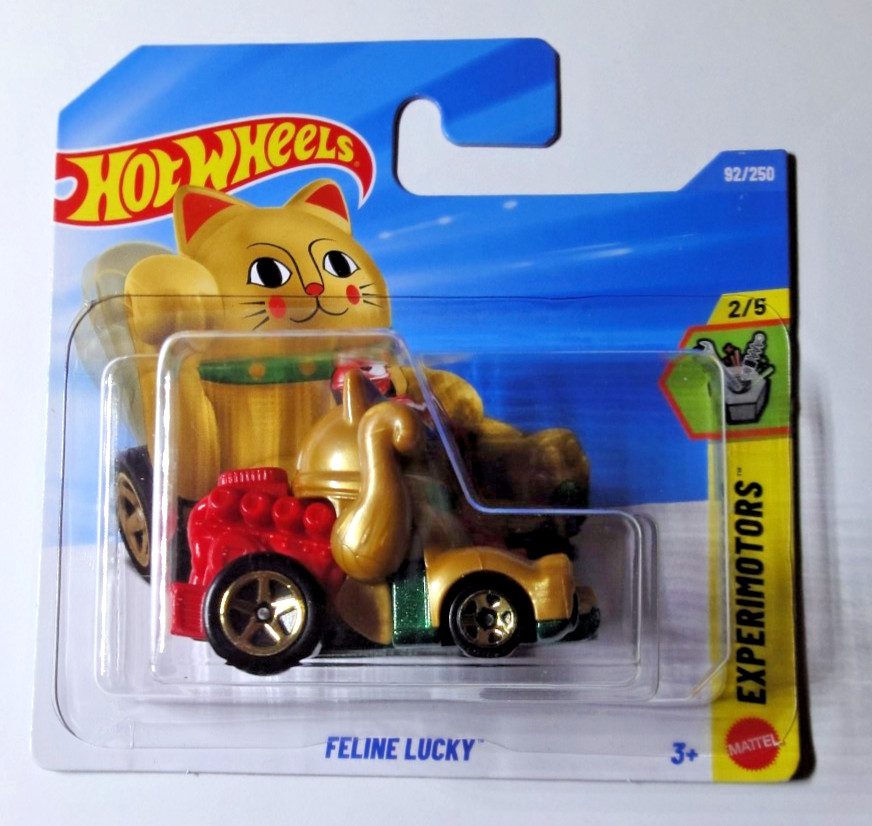Hot Wheels - Feline Lucky - Maneki Neko - 招き猫 - Gold - Experimotors 2026 - JJJ54