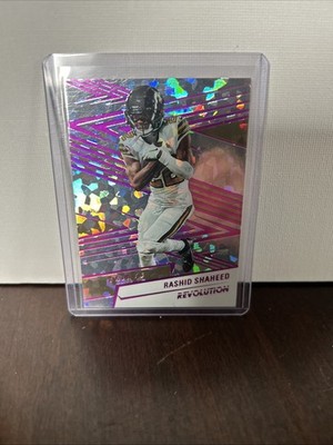 2025 Panini Revolution - Rashid Shaheed #189 - Pink Cracked Ice 32/35