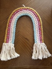 Rainbow Macram  Wall Art