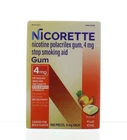 Nicorette Nicotine Gum 4MG Fruit Chill Flavor 100 Pcs  EXP 1/2028+