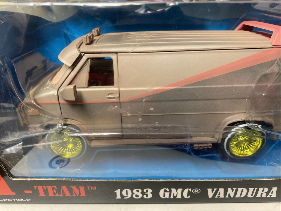 GMC Vandura A Team Van Greenlight 1983 'Dirty MK2/W LLANTAS DE ALAMBRE DORADO MEJORADAS Foto 4 de 4