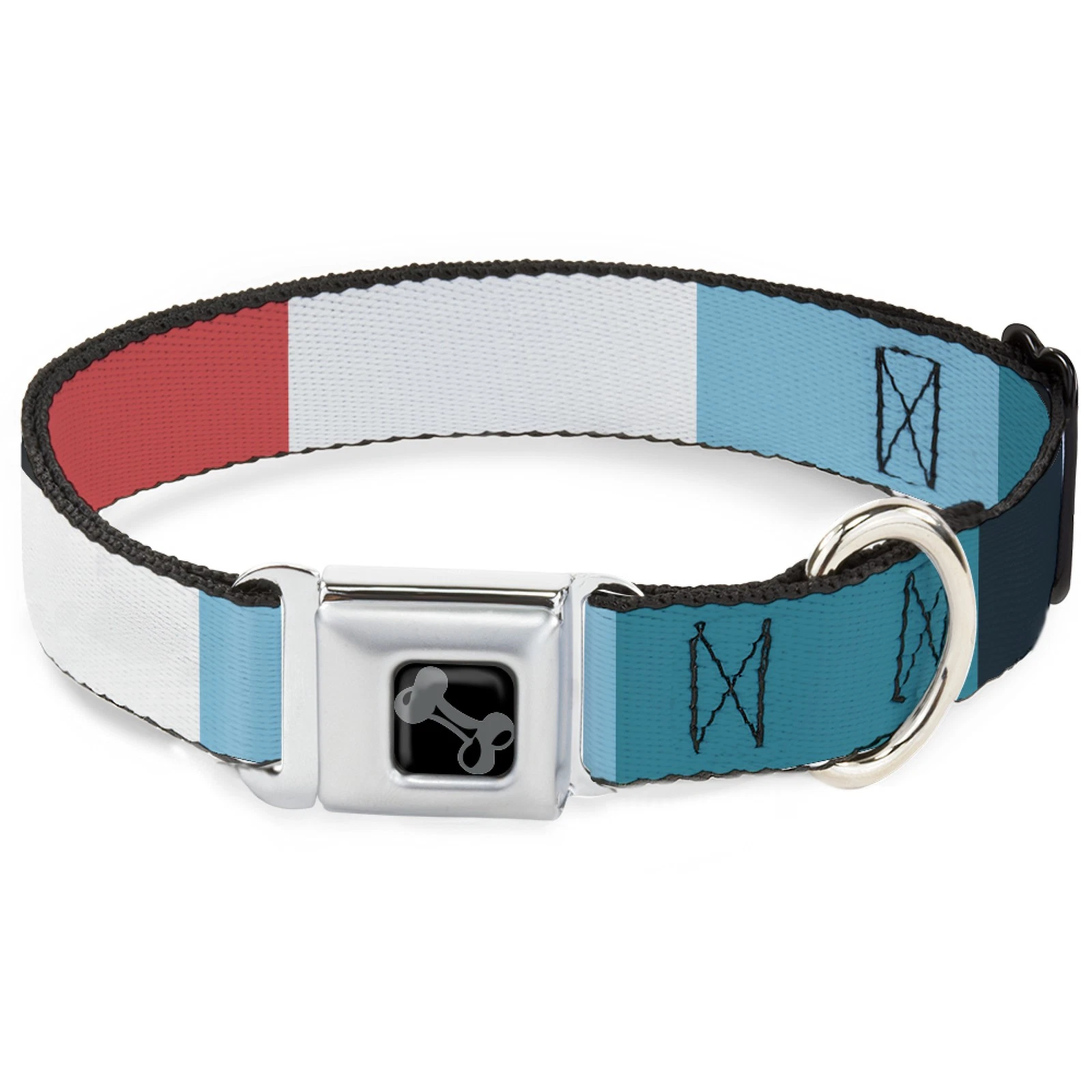 Dog Collar Bone Summer Essentials Color Block 4 WIDE-Medium 16-23"