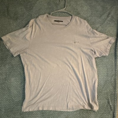 Greg Norman Men s XXL Regular White Crew Neck Short Sleeve Solid Logo T-Shirt