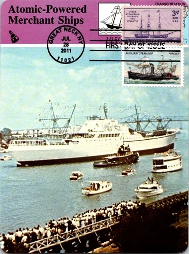 Dr Jim Stamps Maximum Card Steamship 3C Forever Combo Fdc