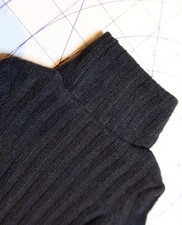 Black ribbed polo neck sweater for 62cm or  Smartdoll boy BJD ball jointed doll