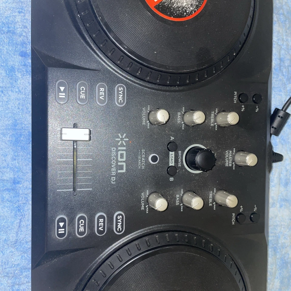 Ion Discover DJ Computer System Dual Turntable USB Controller for Mac PC Working - Image 2 of 4