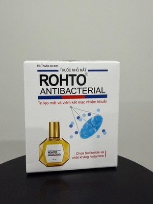 V.Rohto Antibacterial Eye Drops Relief for Itching, Styes eye & Conjunctivitis
