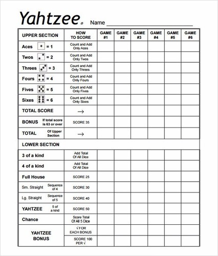 4 double sided laminated yardzee yahtzee farkle score card sheets dry erase ebay