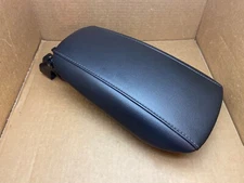 13-16 FUSION CENTER CONSOLE ARM REST ARMREST LID BLACK LEATHER GRAY STITCHING