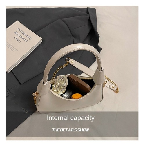 Solid Color Shoulder Bag New Design Underarm Bag Luxury Crossbody Bag Women's - Picture 7 of 17