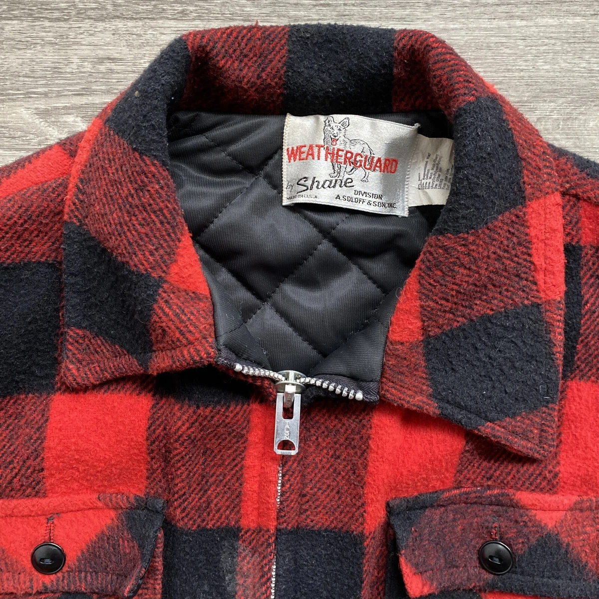 Plaid shop zipper jacket