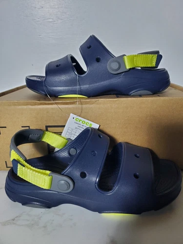 Crocs Kids Classic All-Terrain Sandal Unisex Size 5J Navy Blue 207707-410