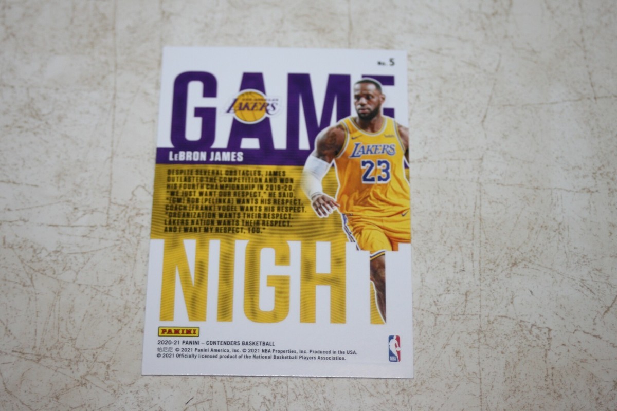 2020-21 Panini Contenders Basketball Lebron James Base Game