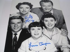 LAUREN CHAPIN, BILLY GRAY  "FATHER KNOWS BEST" RARE AUTO SIGNED 8X10 PHOTO COA