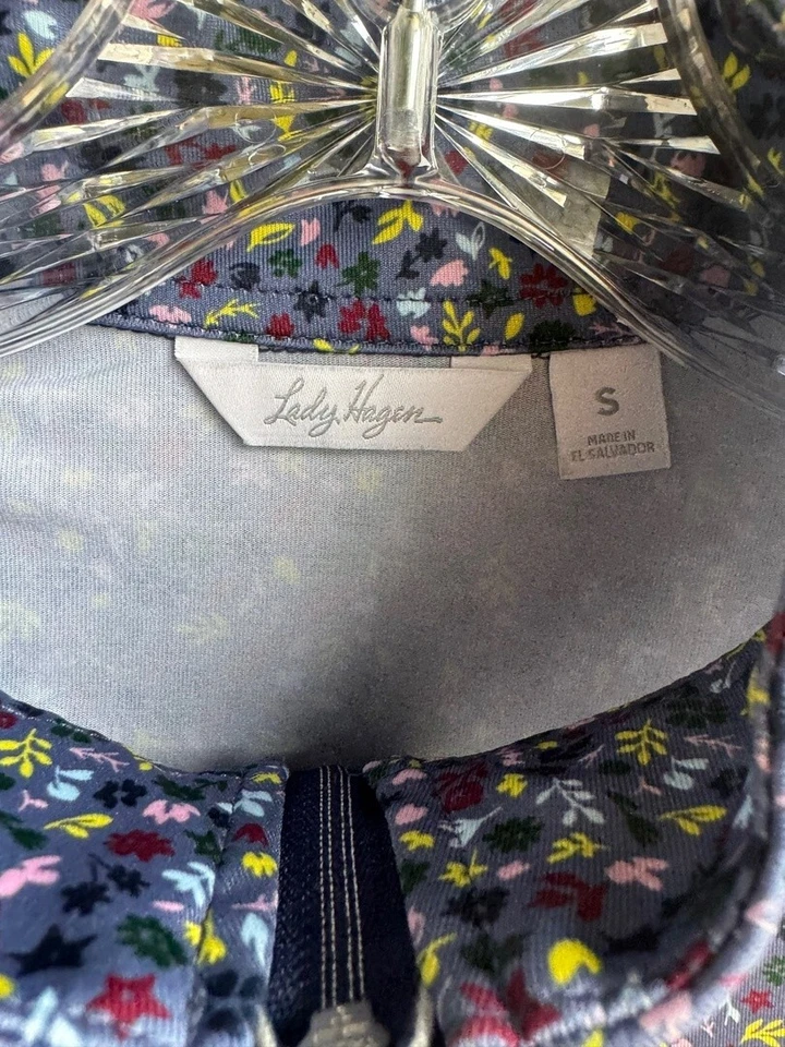 Blusa feminina Lady Hagen manga longa 1/4 zíper USPF 50+ proteção solar tamanho P. - Imagem 3 de 4