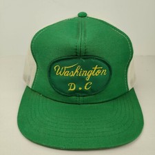 Vintage Washington D.C. USA Patch Trucker Hat Snapback Cap NOS NWOT NEW