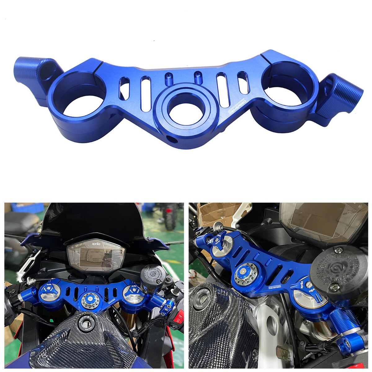 For Aprilia RS660 2020-2021 Top Fork Bridge Tube Clip Ons