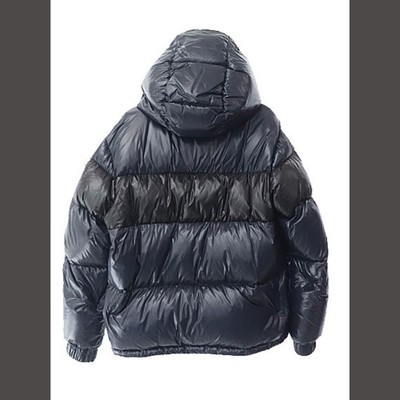 Moncler 20AW GARY Logo Patch Down Jacket E20914190785 3 Navy 