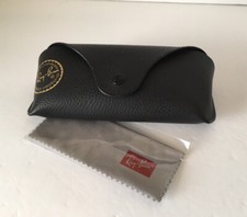 Ray Ban Sunglasses Black Case W Cleaning Cloth