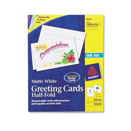 Avery Inkjet Compatible Greeting Cards W Envelopes 5.5 X 8.5 30 BX Ave 8316 online kaufen eBay