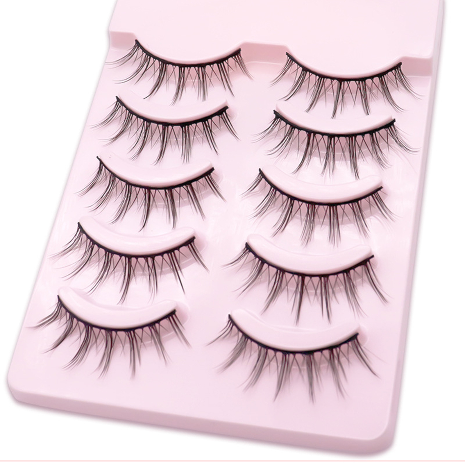 5pairs/box False Eyelashes Natural Charming Makeup Extensions Eye ...